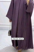 Al Kareem Pleated Abaya Imported Dubai Abaya Korean Prada Fabric (Imported)