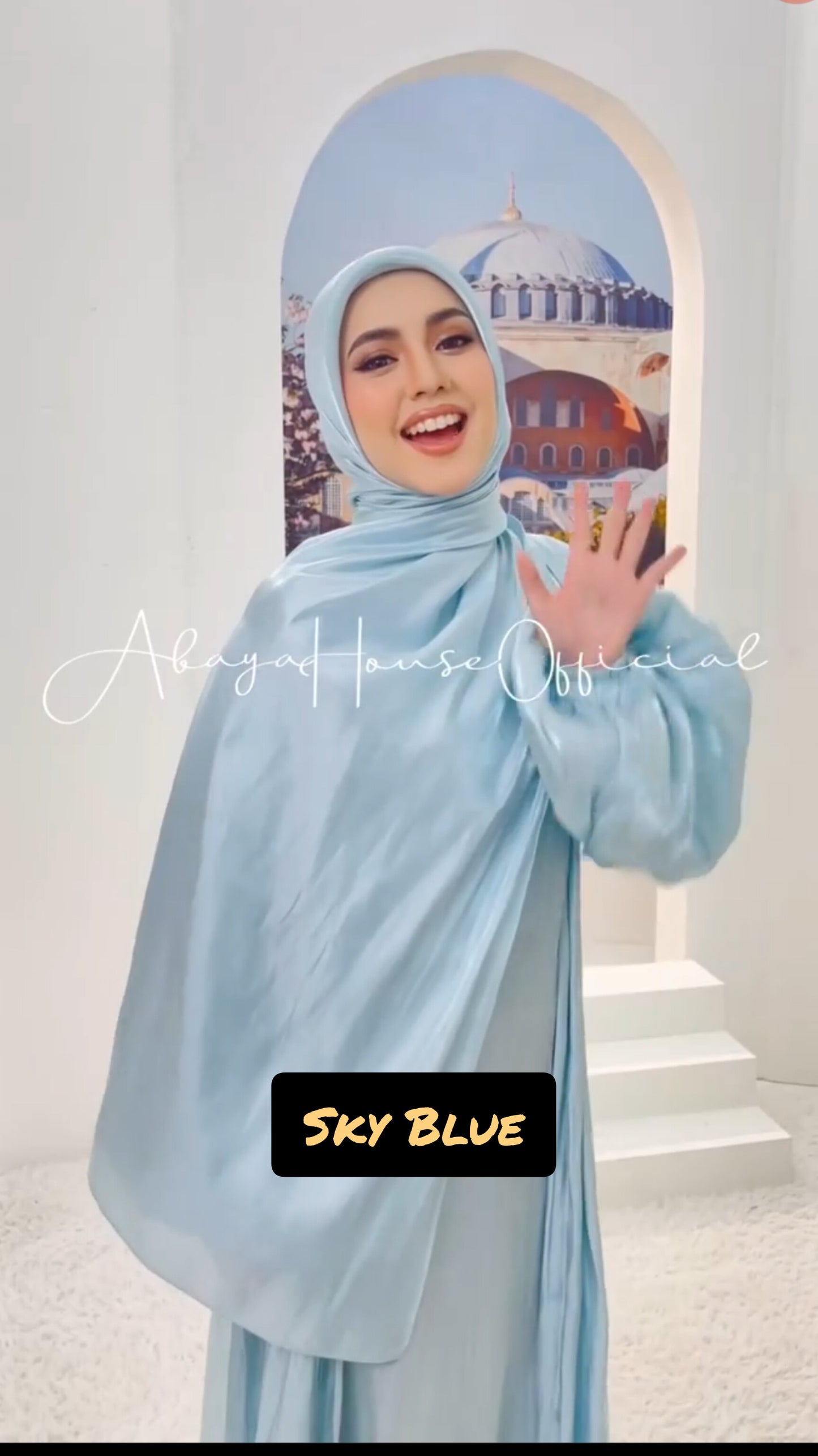 Rafia Abaya Shimmer Organza Silk Abaya (Imported) (Malaysia)