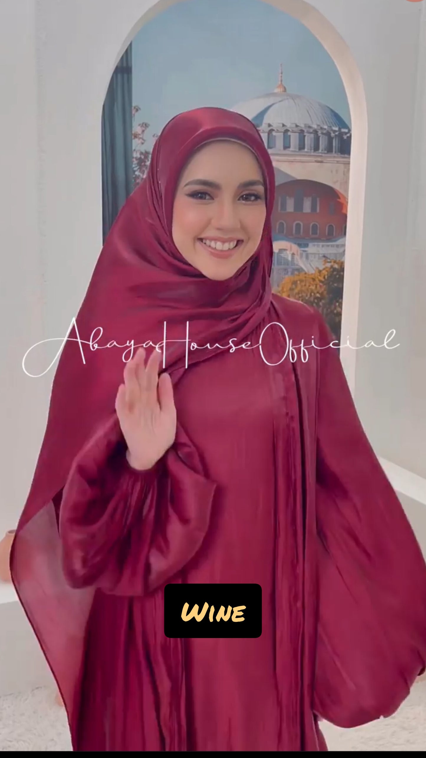 Rafia Abaya Shimmer Organza Silk Abaya (Imported) (Malaysia)