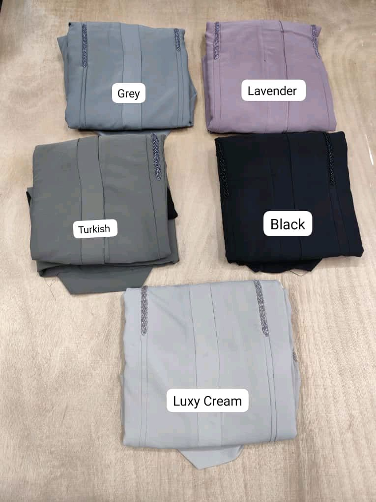 Al Elaf Abaya Handwork Abaya Korean Prada Fabric (Imported)