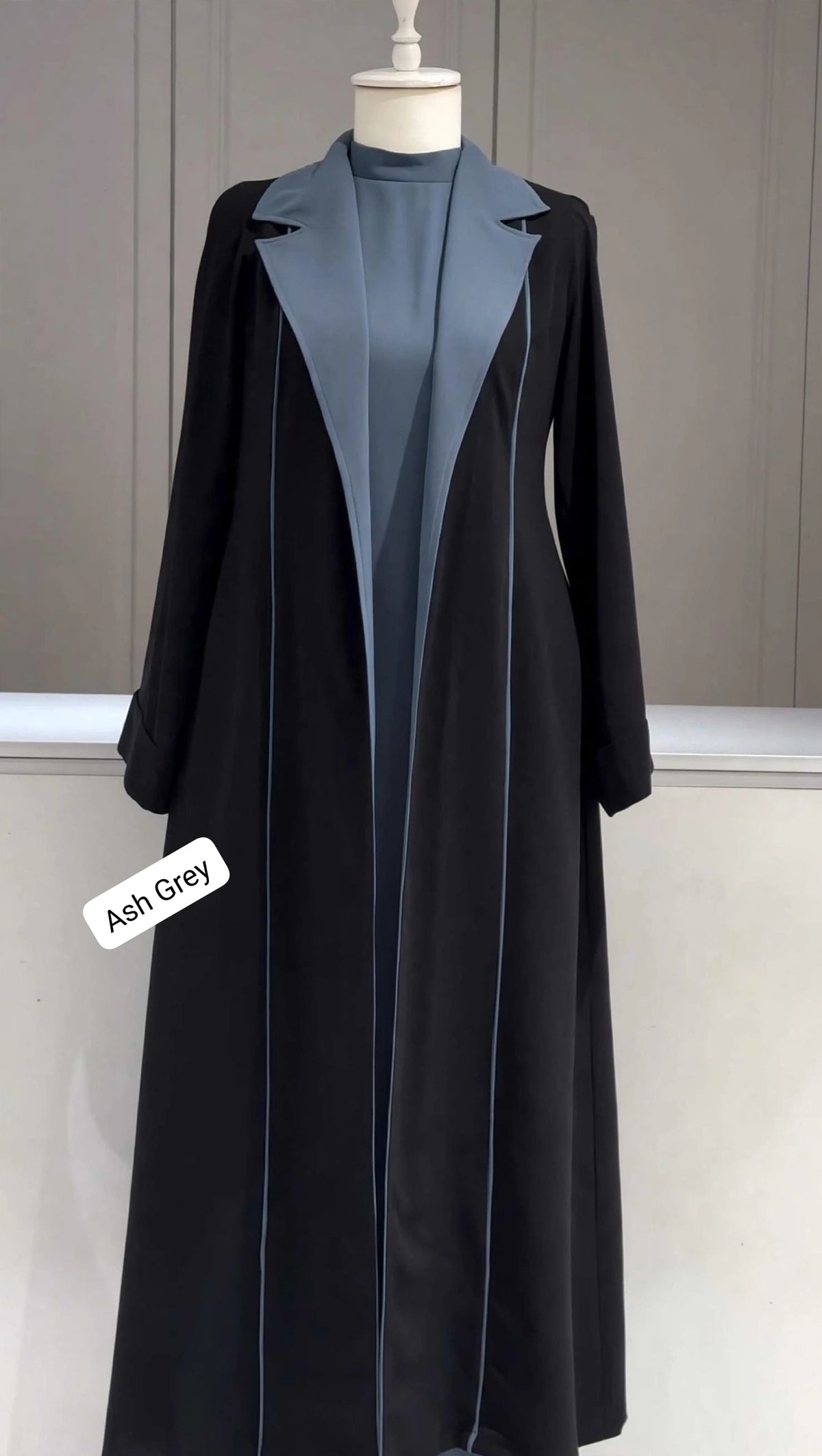 Al Kiswah Coat Abaya Korean Prada Fabric Abaya 2Pc Shrug Abaya (Imported) (UAE)