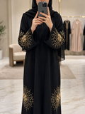 Al Hafsa Abaya Handwork Abaya Imported Tiktok Fabric Abaya