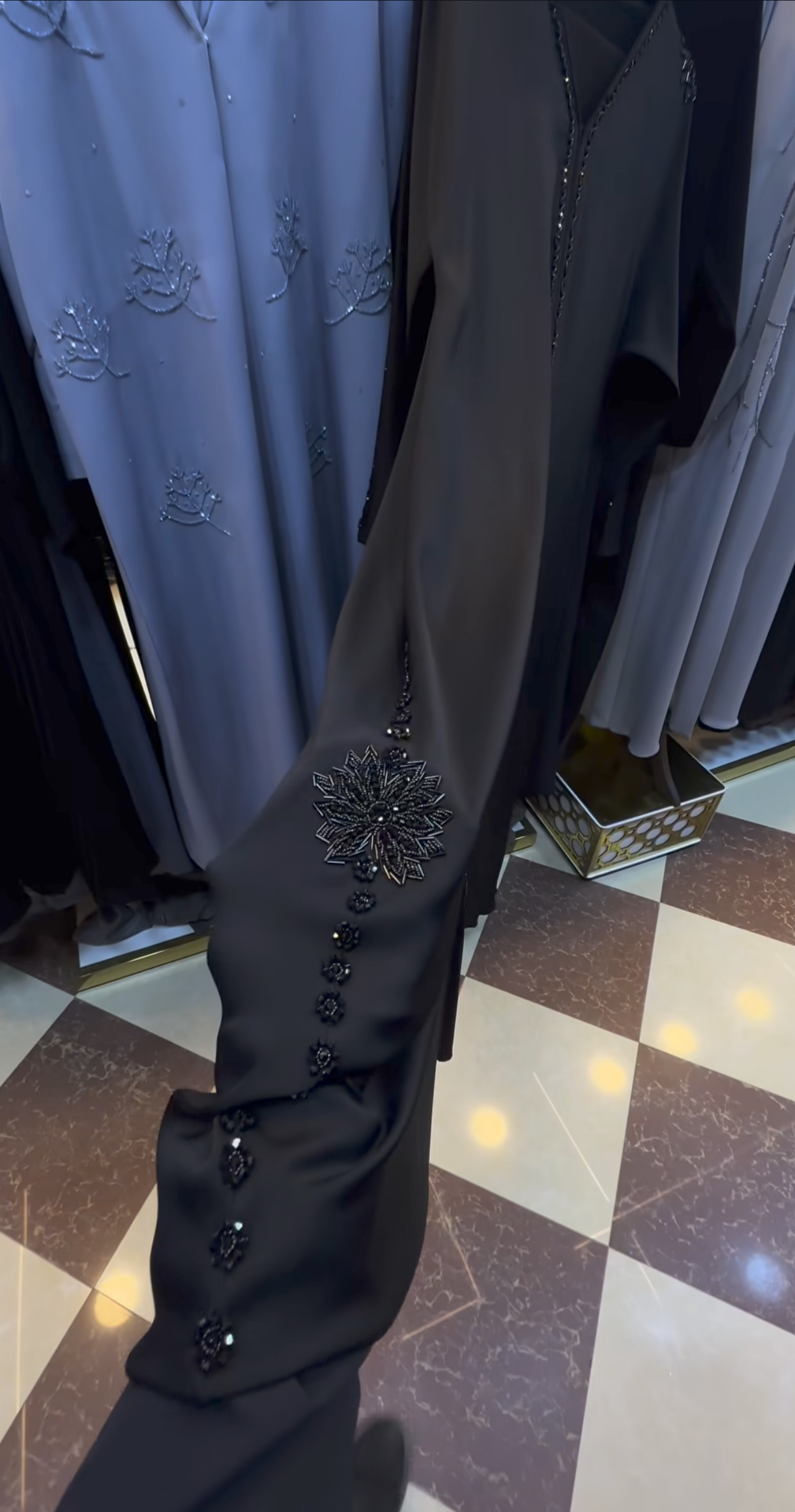 Al Maryam Abaya Handwork Abaya Nida Fabric Abaya (Imported)