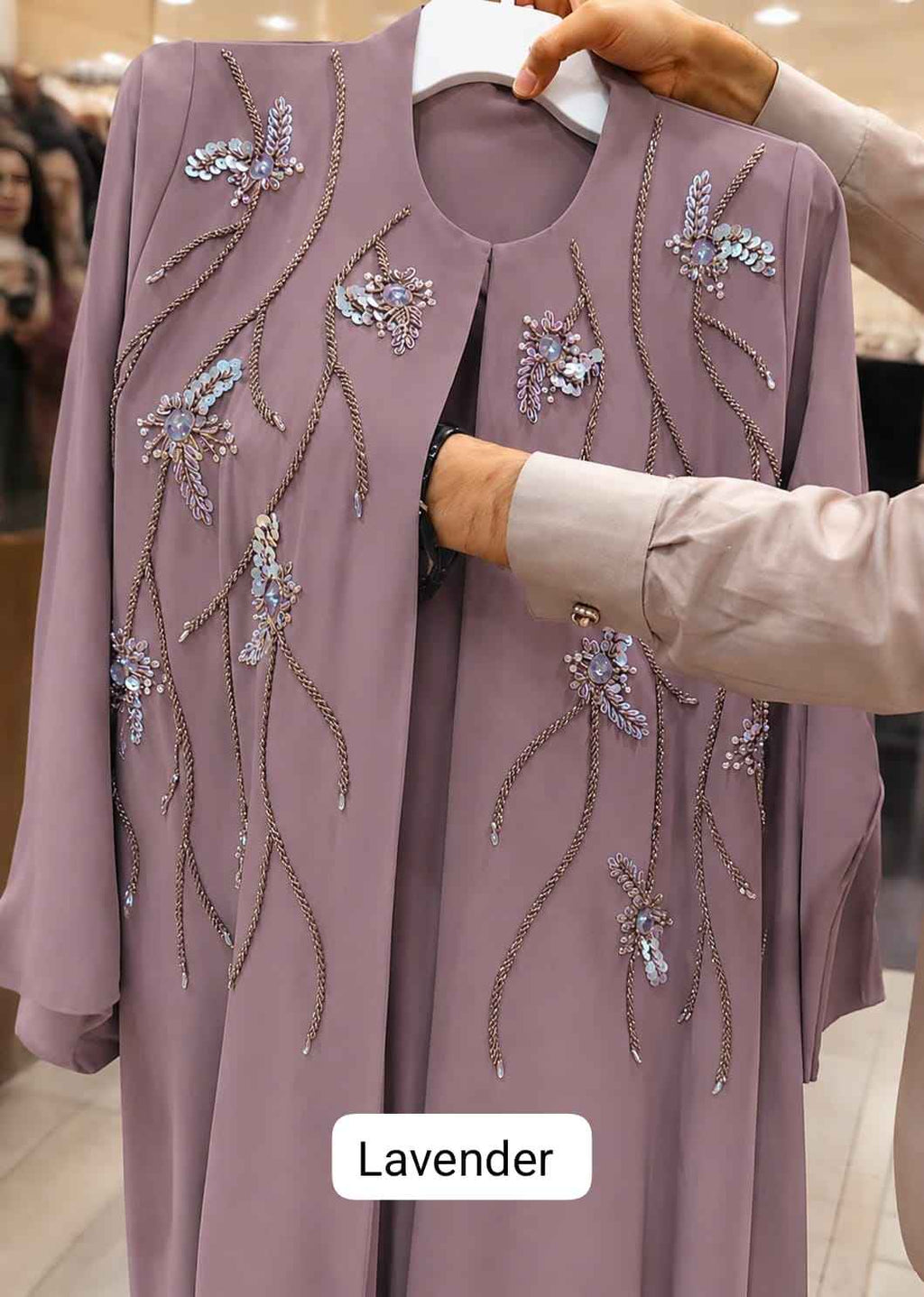 Al Azra Abaya Handwork Abaya (Korean Prada) (Imported)