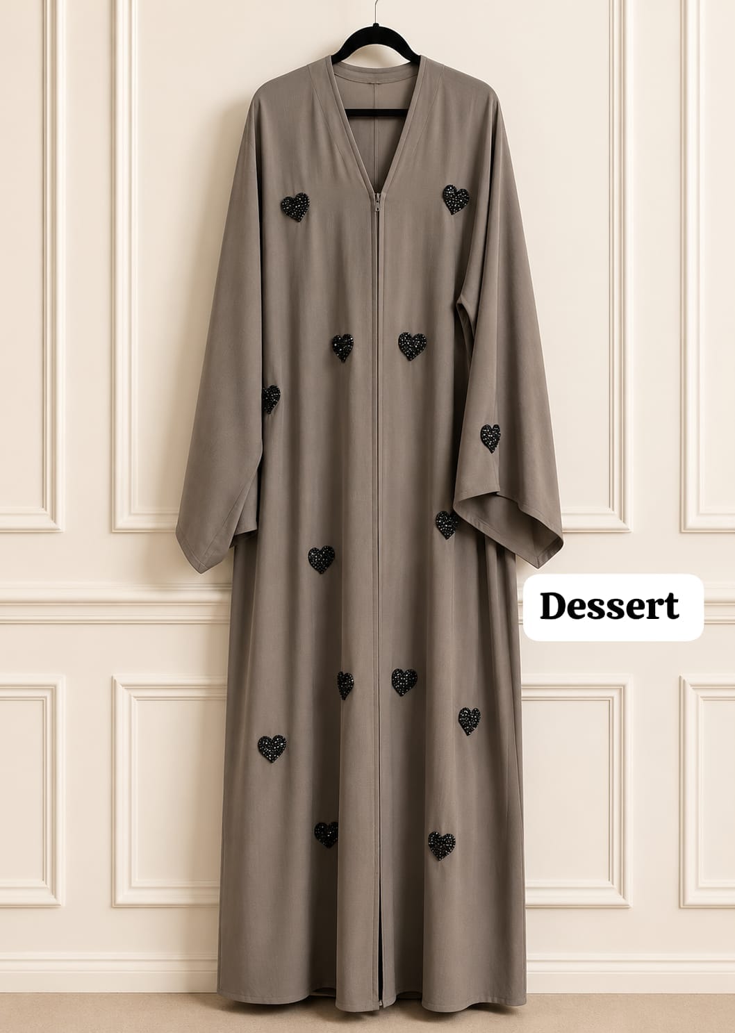 Heart Handwork Abaya Tiktok Fabric Abaya (Imported)