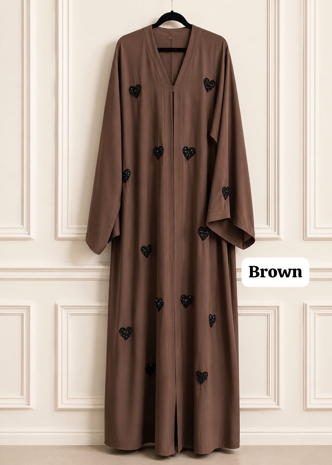 Heart Handwork Abaya Tiktok Fabric Abaya (Imported)