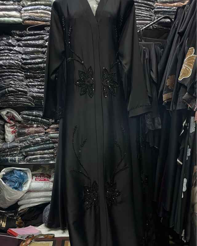 Al Jumana Abaya Handwork Abaya TiktokFabric (Imported)
