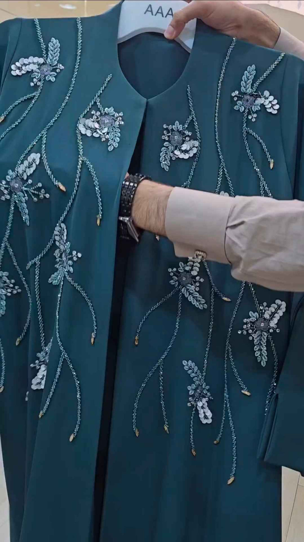 Al Azra Abaya Handwork Abaya (Korean Prada) (Imported)