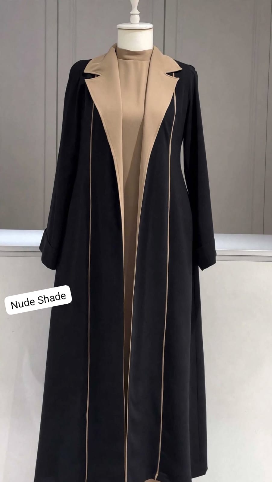 Al Kiswah Coat Abaya Korean Prada Fabric Abaya 2Pc Shrug Abaya (Imported) (UAE)