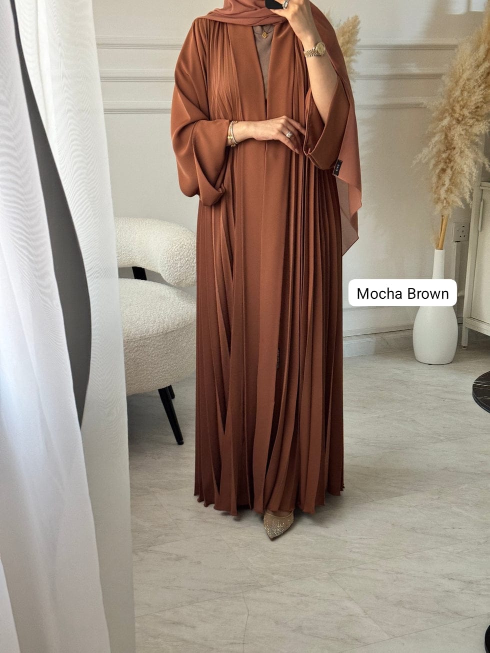 Al Kareem Pleated Abaya Imported Dubai Abaya Korean Prada Fabric (Imported)
