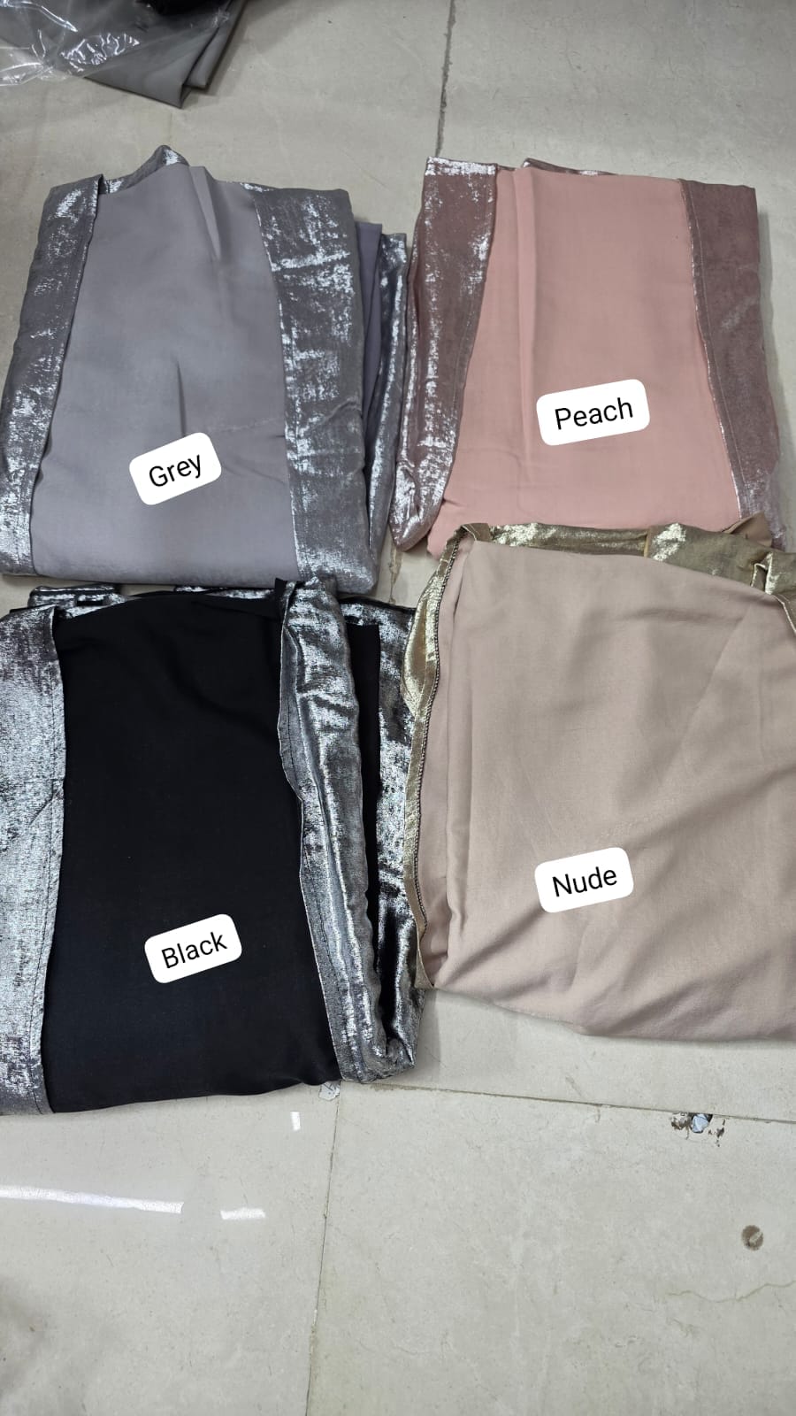 Ajman Abaya 2 Piece Shimmer Abaya Kaftan Shrug Abaya (Imported)