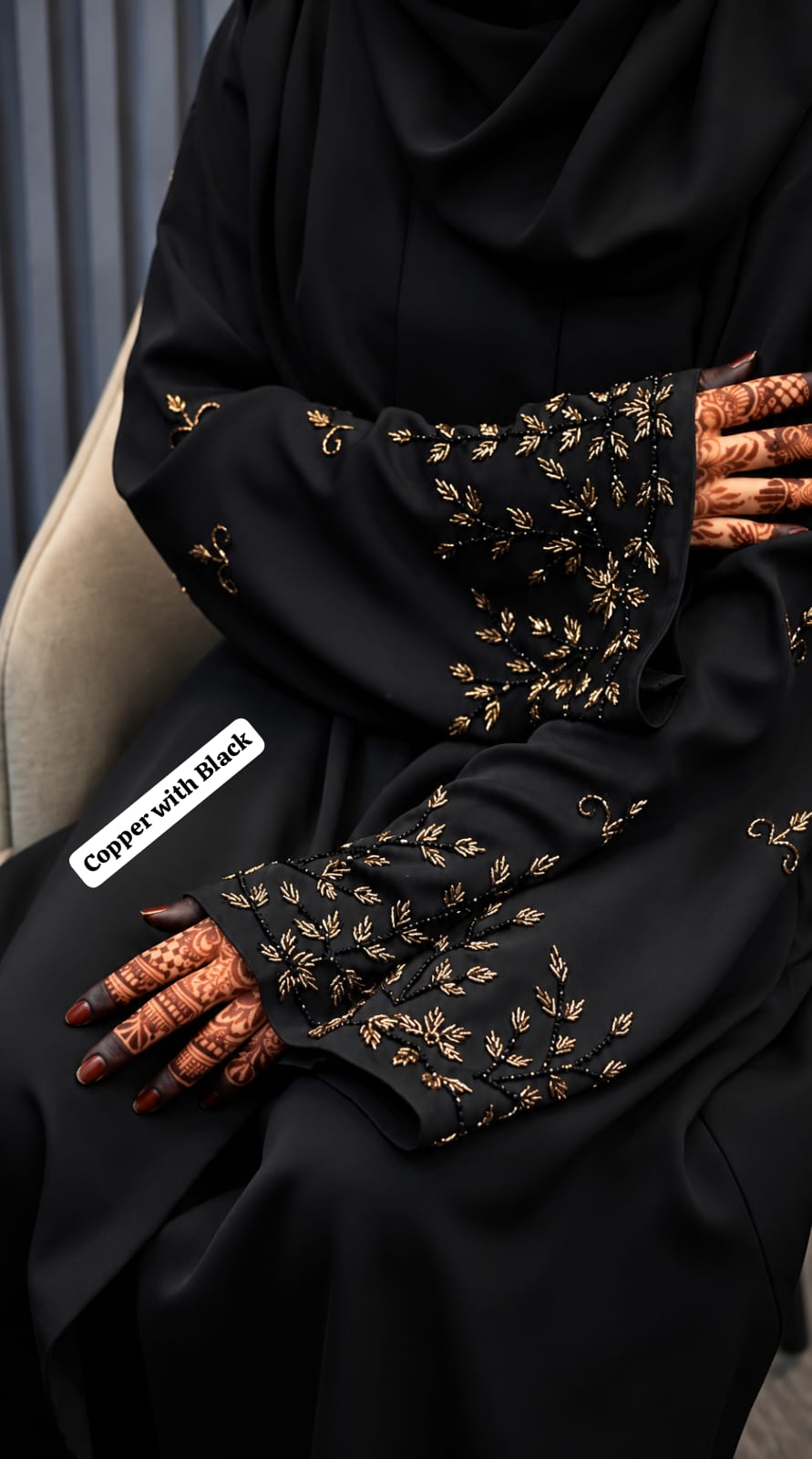 Ayesha Abaya Handwork Abaya Korean Nida Fabric (Imported)