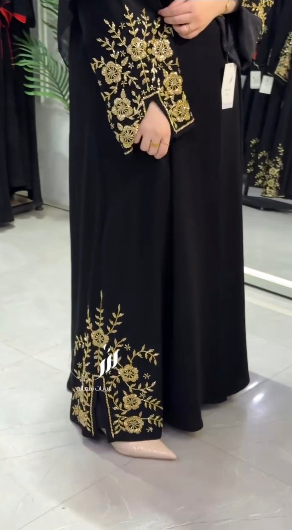 Al Afeef Abaya Handwork Abaya Nida Fabric Abaya (Imported)