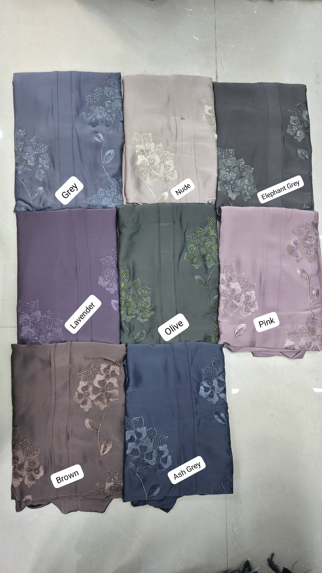 Al Mushk Abaya Embroidery Abaya Korean Tiktok Fabric (Imported)