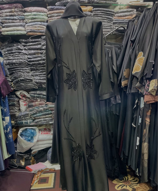 Al Jumana Abaya Handwork Abaya TiktokFabric (Imported)