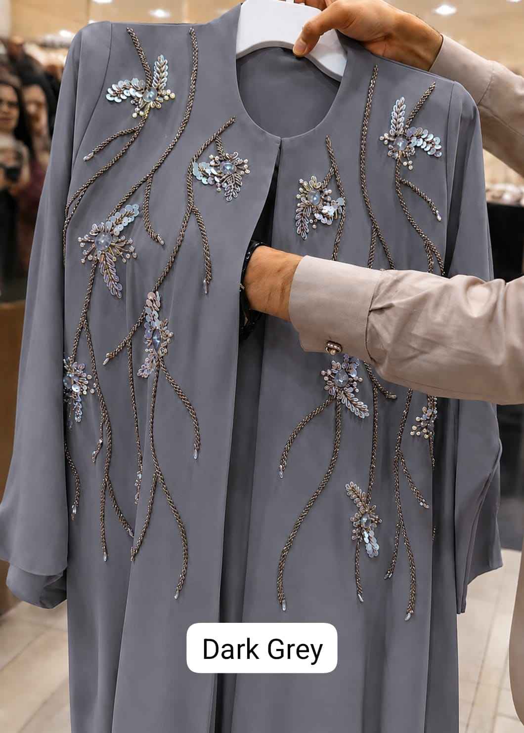 Al Azra Abaya Handwork Abaya (Korean Prada) (Imported)