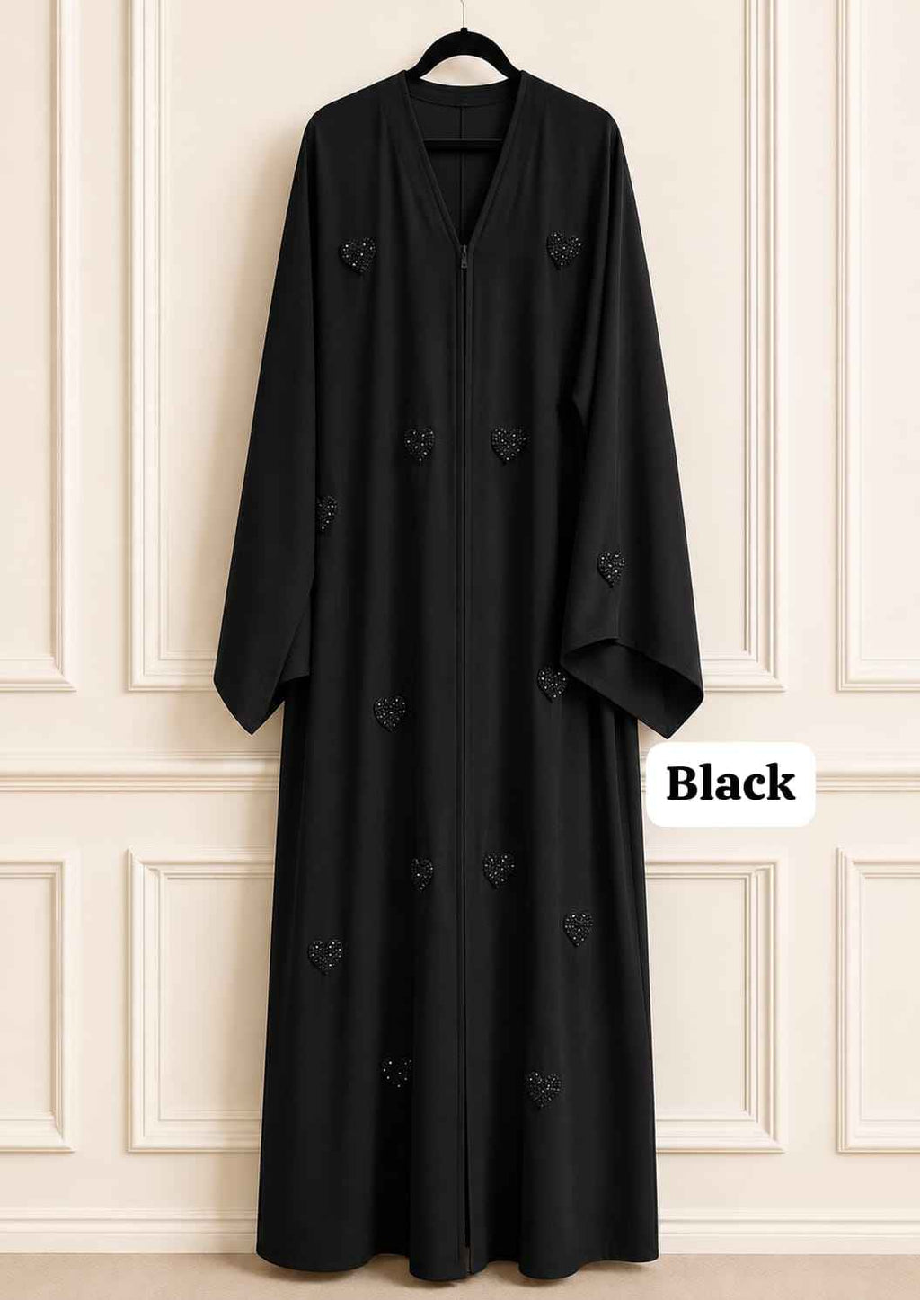 Heart Handwork Abaya Tiktok Fabric Abaya (Imported)