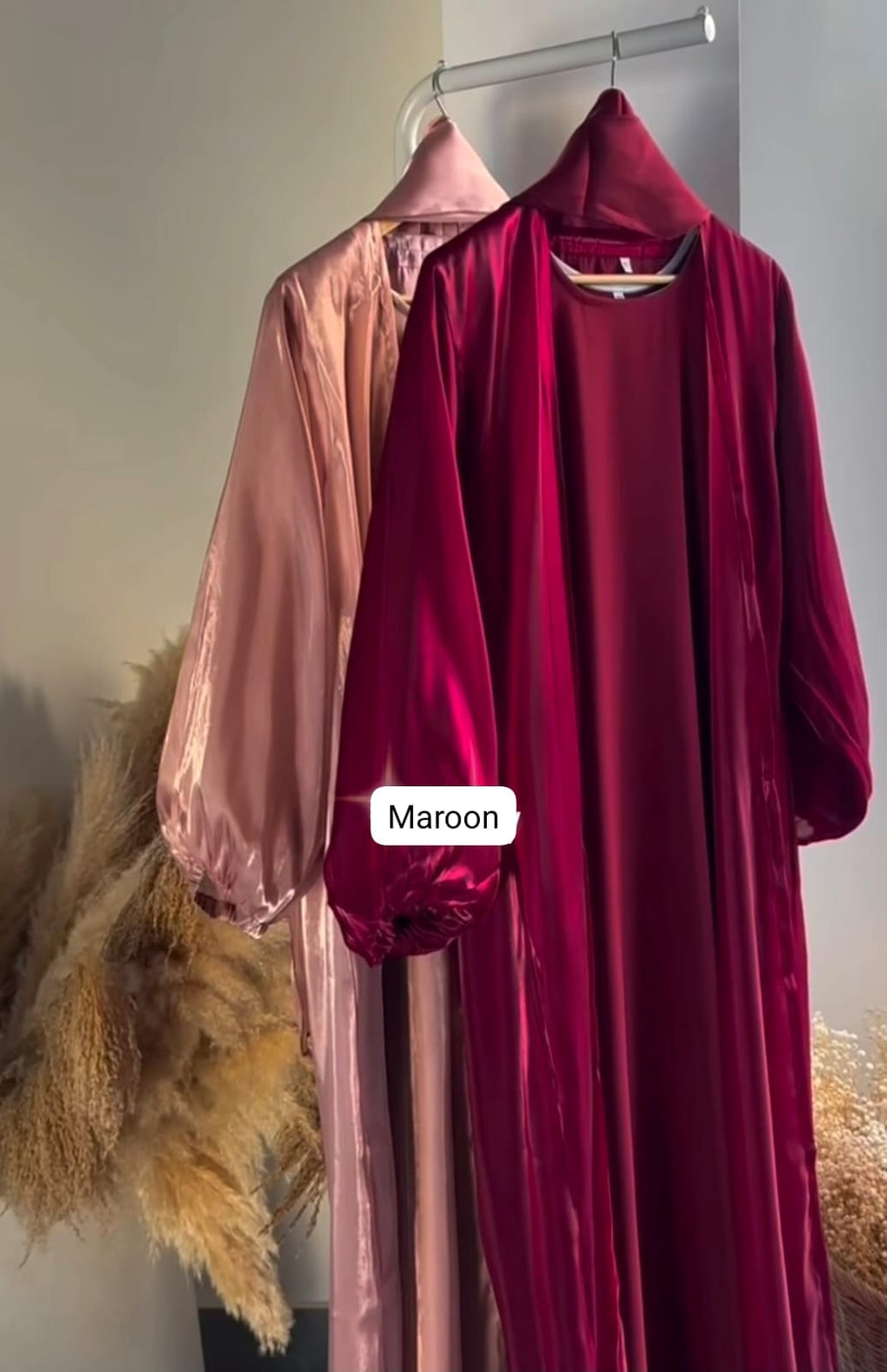 Al Hayaa Luxe Abaya Organza 2pc Shrug Abaya (Imported)