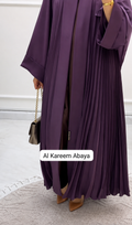 Al Kareem Pleated Abaya Imported Dubai Abaya Korean Prada Fabric (Imported)