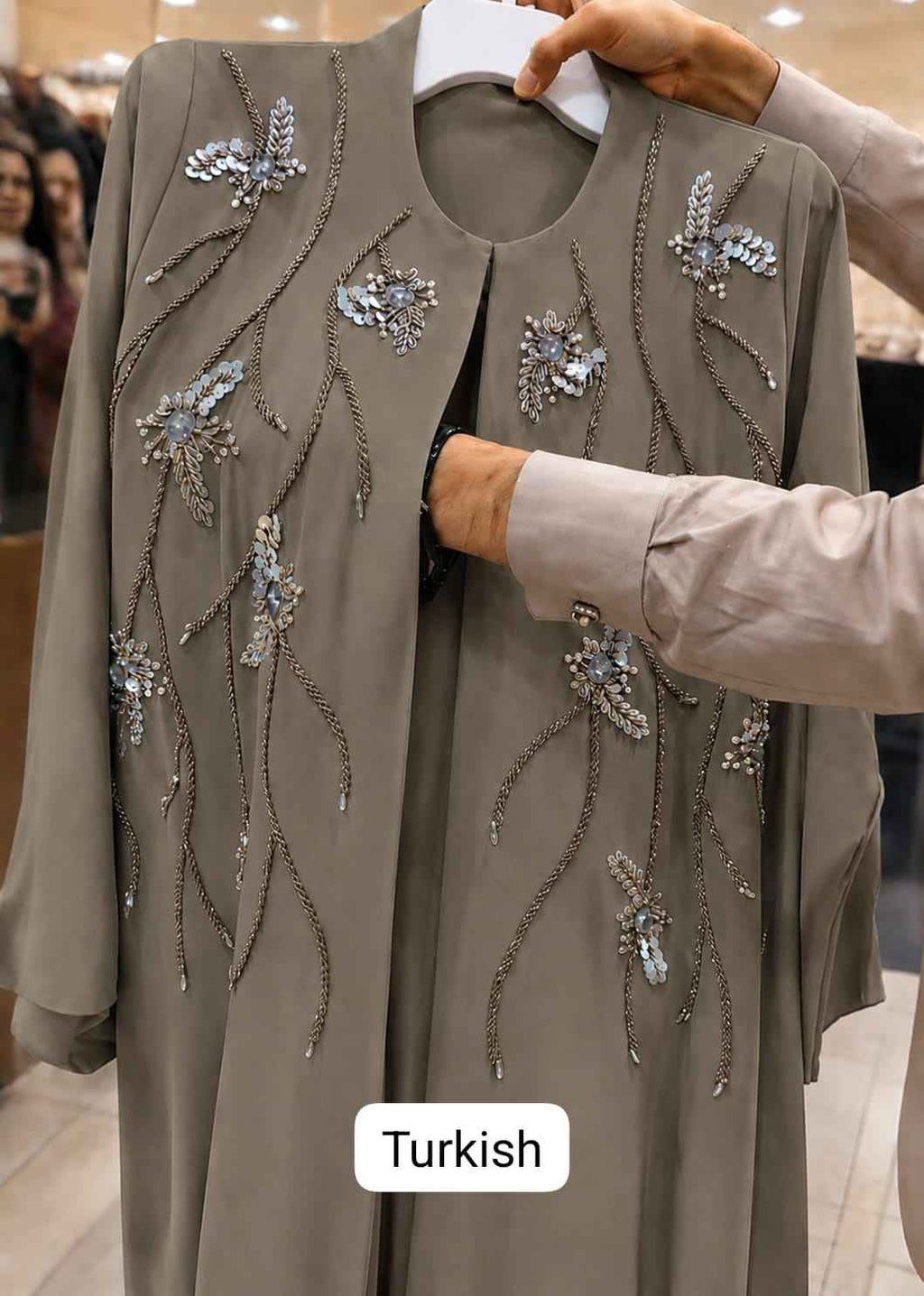 Al Azra Abaya Handwork Abaya (Korean Prada) (Imported)