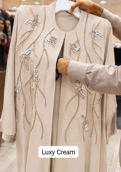Al Azra Abaya Handwork Abaya (Korean Prada) (Imported)