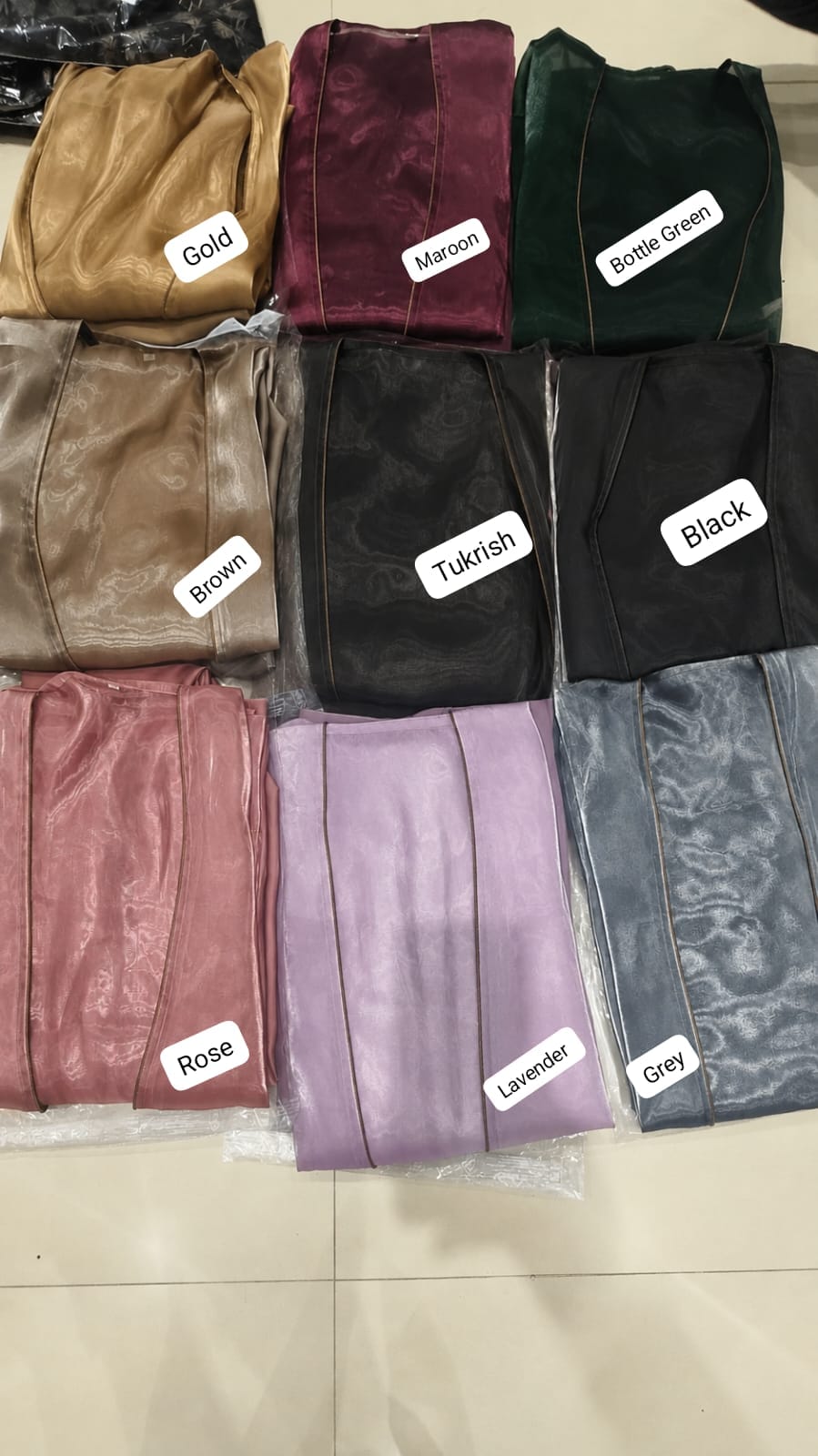 Al Swaleha Luxe Abaya Organza 2pc Shrug Abaya (Imported)