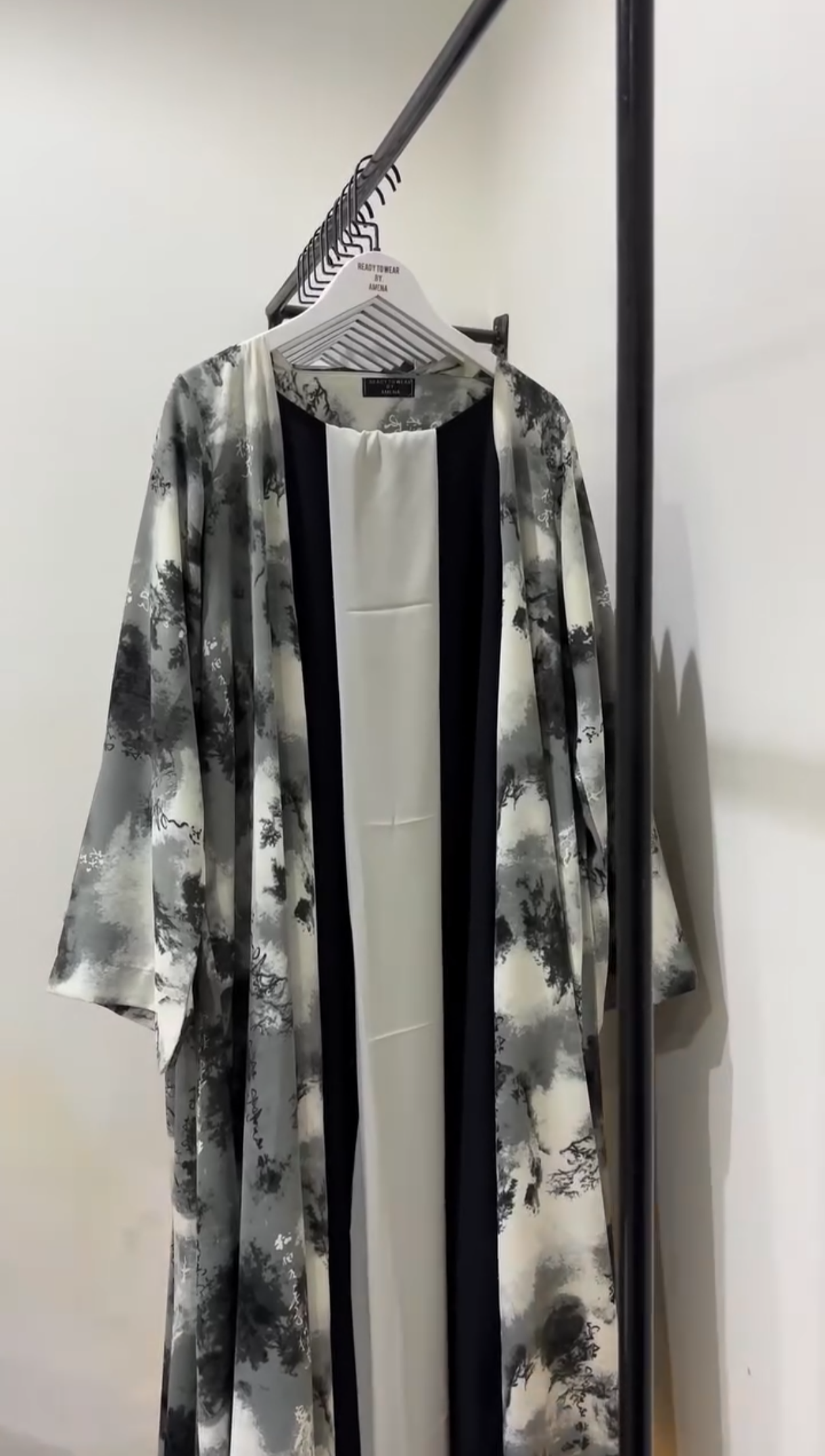 Tie Dye Dubai Special New Launch Abaya 2 Pc Shrug Abaya (Korean Nida) (Imported)