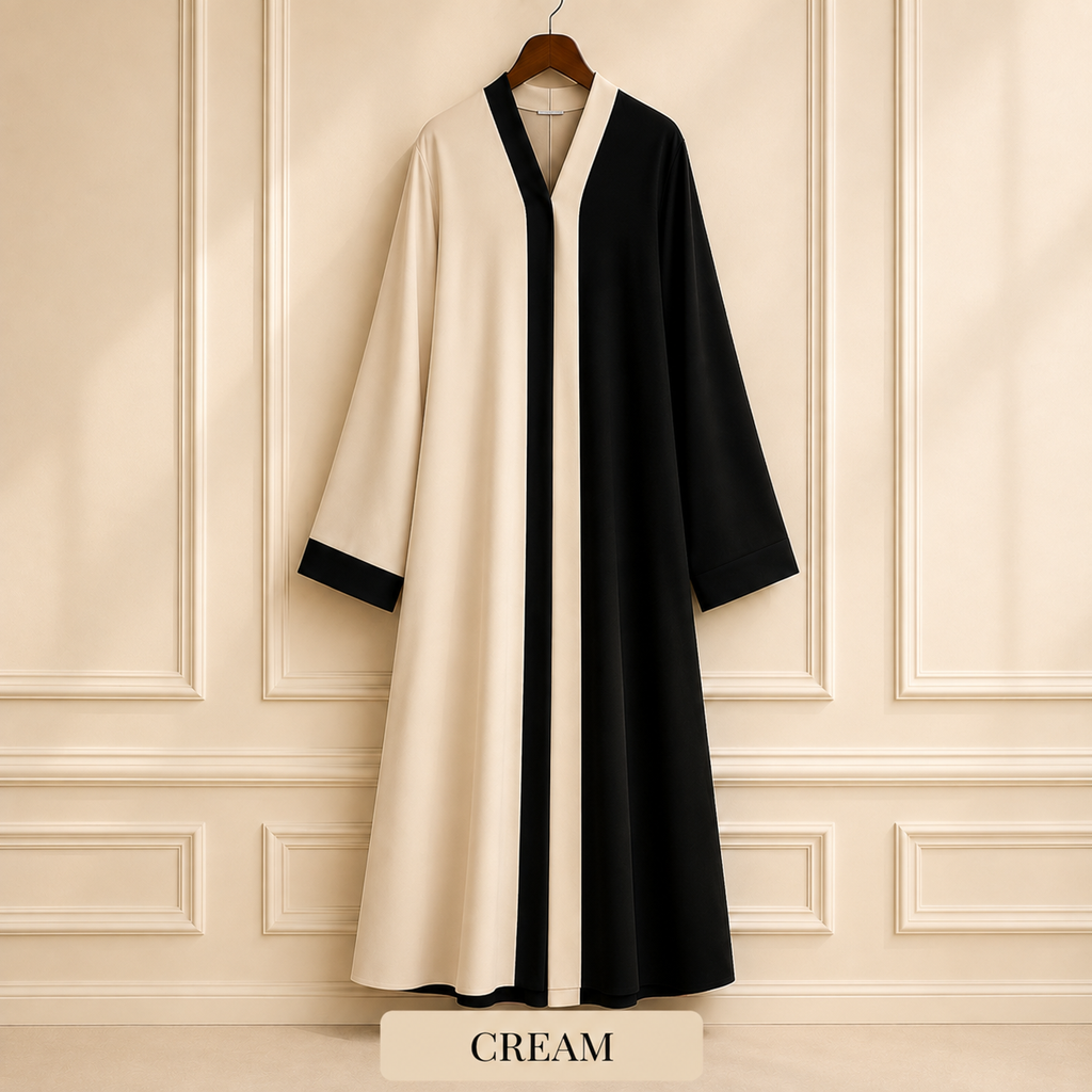 Al Rihana Abaya Designer Abaya  Tiktok Fabric (Imported)