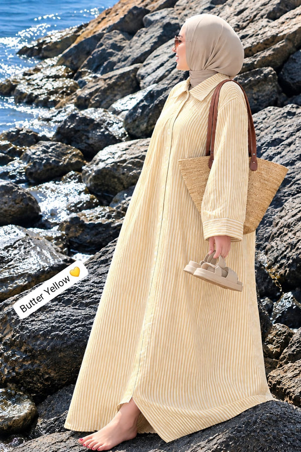 Turkey Lining Shirt Abaya