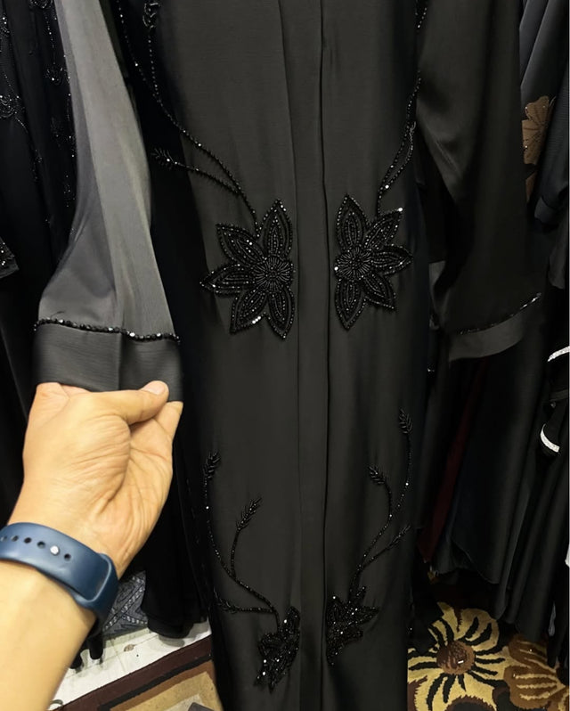 Al Jumana Abaya Handwork Abaya TiktokFabric (Imported)