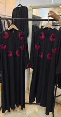 Al Safra Abaya Handwork Abaya Tiktok Fabric (Imported)