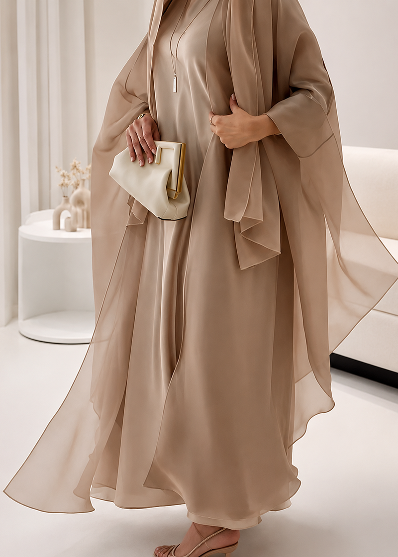 Queen Abaya Tissue Fabric Farasha Abaya (Imported)