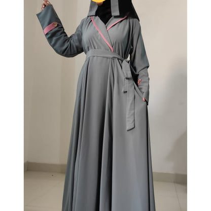 Naghma Abaya Coat Abaya Basic Cotton Abaya (Blended Cotton Kashibo)  D.NO2592 - Designer Burqa Store