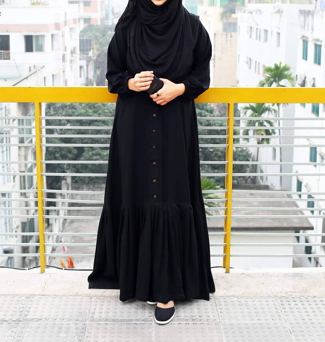 Basic Abaya Black (imported) - Designer Burqa Store